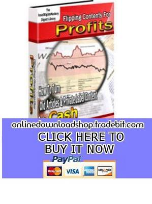 Product picture Flipping Contents For Profits