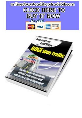 Product picture Free and Low Cost Ways to huge Web Traffic
