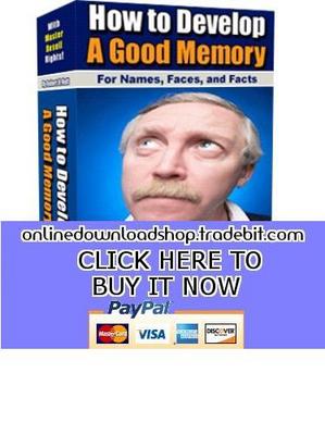 Product picture How to Develop a Good Memory