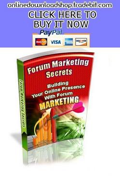 Product picture Forum Marketing Secrets