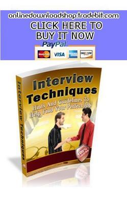 Product picture Interview Techniques