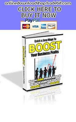 Product picture Quick and Easy Ways to Boost Your Business Profits