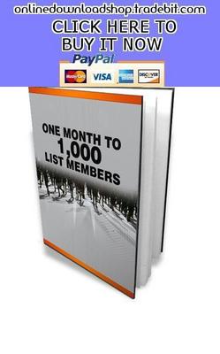 Product picture One Month To 1,000 List Members