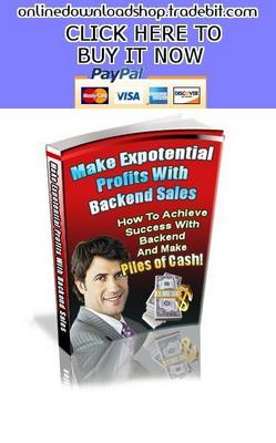 Product picture Make Exponential Profits with Backend Sales
