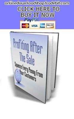 Product picture Profiting After The Sale