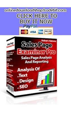 Product picture Sales Page Examiner