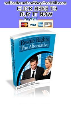 Product picture Resale Rights - The Alternative