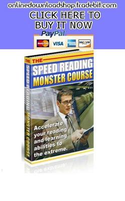 Product picture The Speed Reading Monster Course