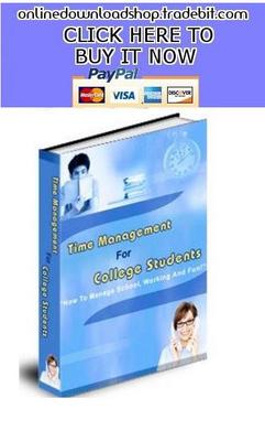 Product picture Time Management For College Students