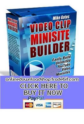 Product picture Video Clip Minisite Builder