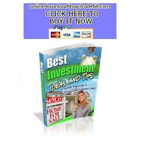 Product picture Best Investment Tips and Ideas
