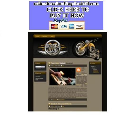 Product picture Bikers Club Template Package