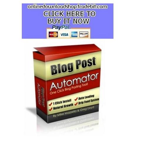 Product picture Blog Post Automator