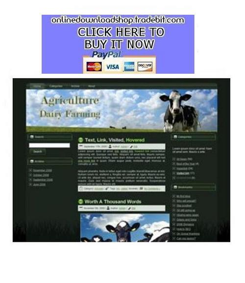 Product picture Agriculture Dairy Farming Template Package