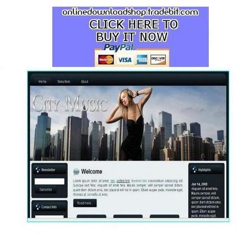 Product picture City Music Template Package 