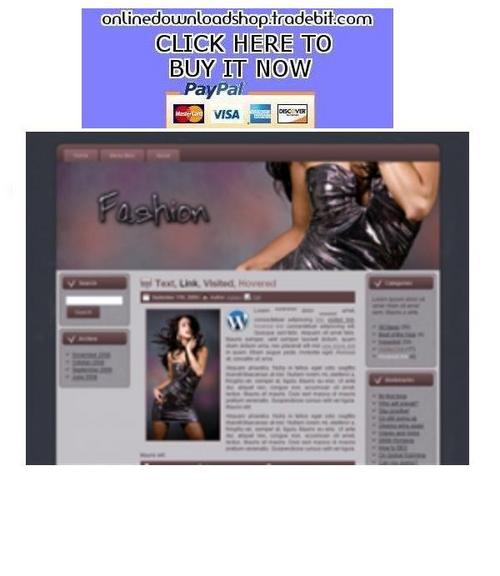 Product picture Fashion Template Package