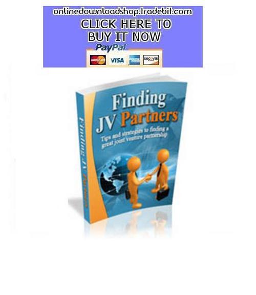 Product picture Finding JV Partners