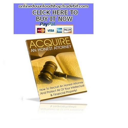 Product picture Acquire An Honest Attorney