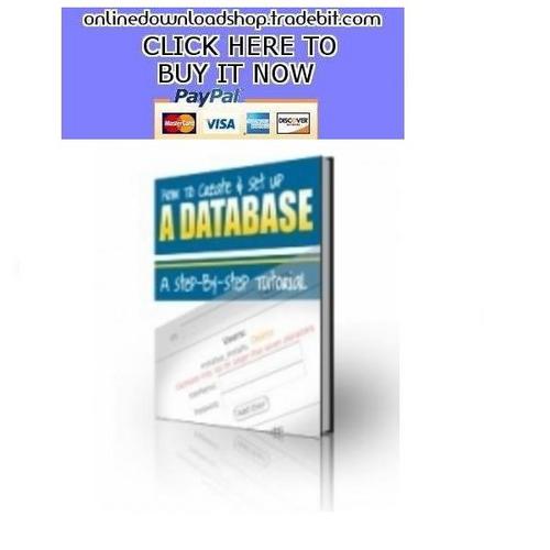 Product picture How To Setup A Database