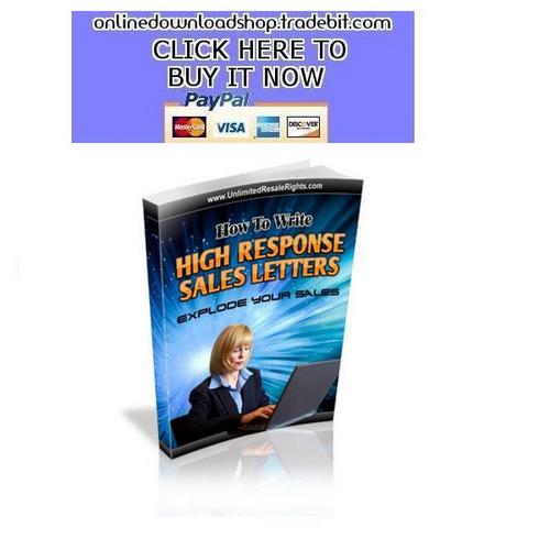 Product picture High Response Salesletters