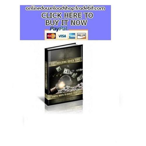 Product picture List Building Quick Tips