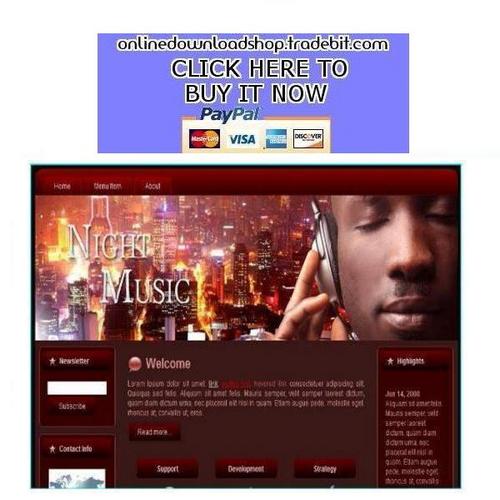 Product picture Night Music Template Package