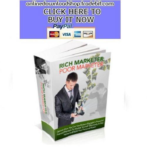Product picture Rich Marketer Poor Marketer