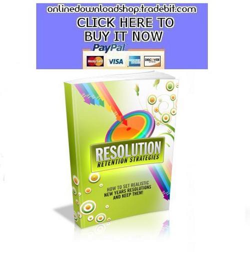 Product picture Resolution Retention Strategies