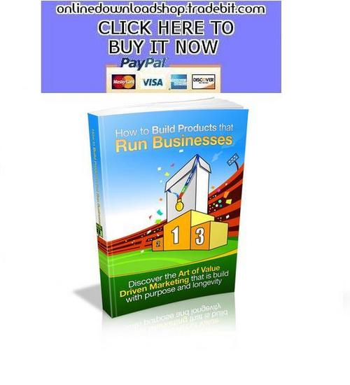 Product picture How to Build Products that Run Businesses