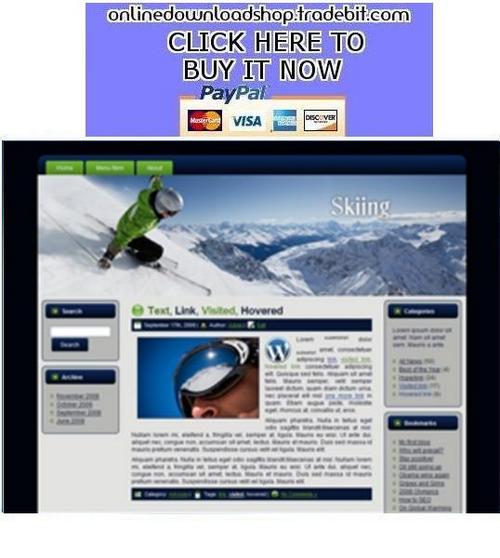Product picture Skiing Template Package