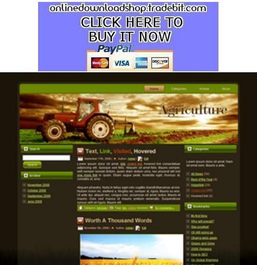 Product picture Agriculture Tractor Template