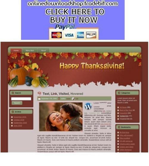 Product picture Thanksgiving Template Package