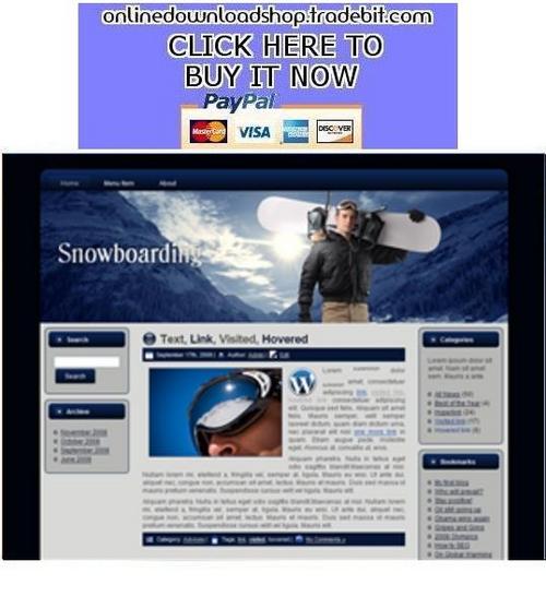 Product picture Snowboarding Template Package
