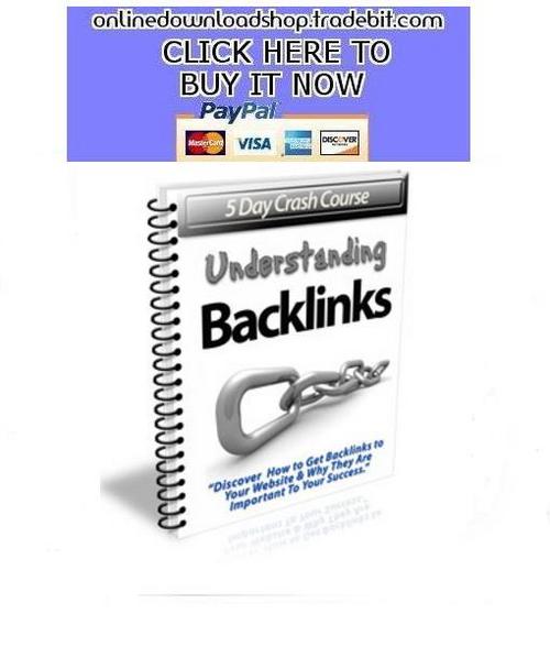 Product picture Understanding Backlinks 
