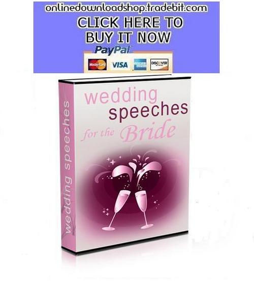 Product picture Wedding Speeches for the Bride